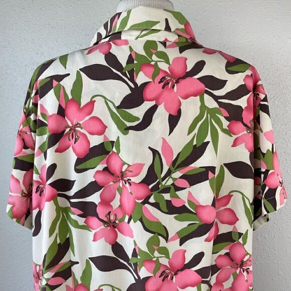 Covington Two Piece Matching Button Down Shirt & Matching Tank Top Size 20-22 - Picture 6 of 11